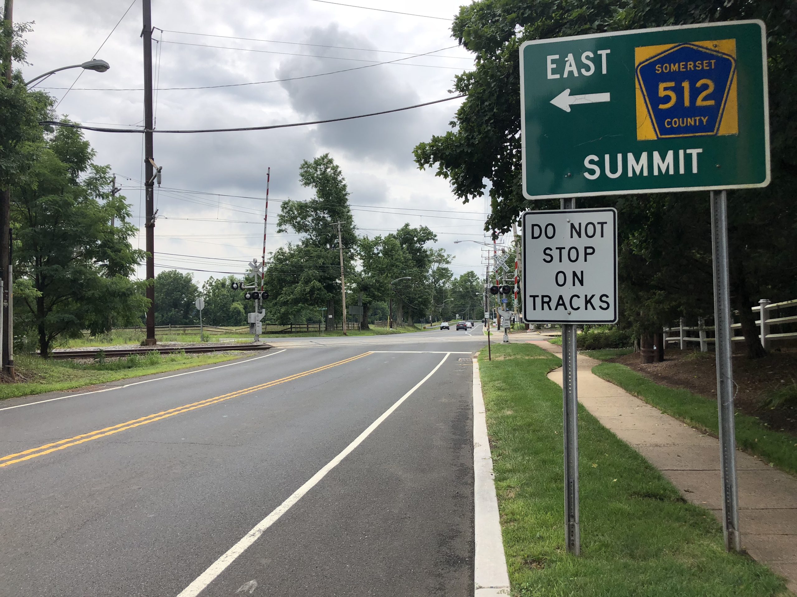 Village of Far Hills New Jersey along U.S. Route 202 showing the small exclusive borough character of one of America's wealthiest communities