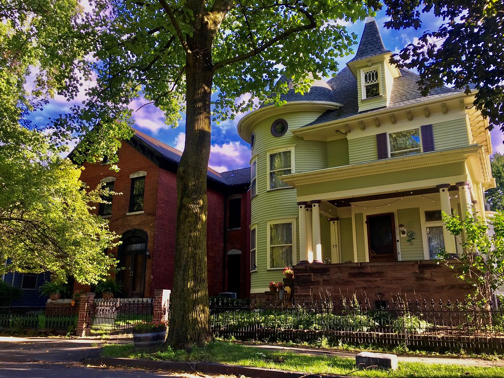 Victorian-era residential homes representative of Somerville NJ historic housing stock