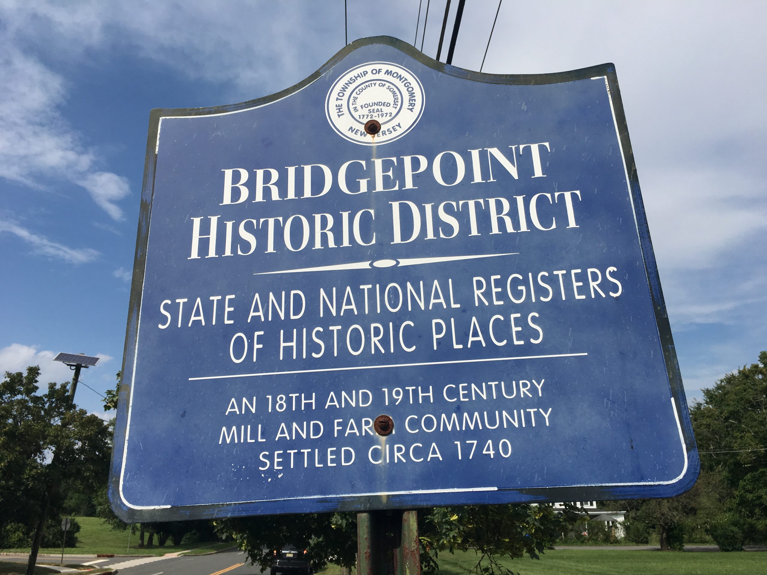 Bridgepoint Historic District in Montgomery Township New Jersey showing the Dutch colonial heritage of the Skillman area