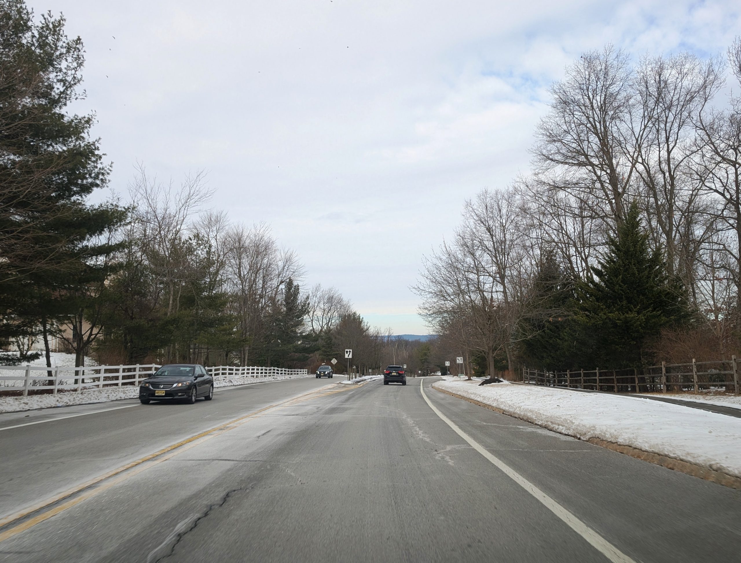 The Watchung Mountain ridge adjacent to Green Brook Township NJ where Washington Rock State Park sits atop the first Watchung Mountain
